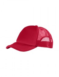 Πεντάφυλλο καπέλο με δίχτυ - Trucker κόκκινο